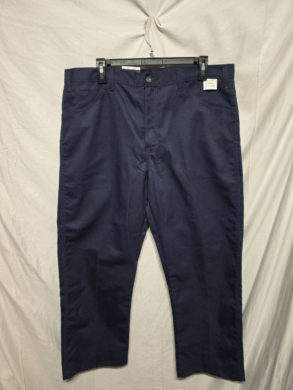 Dickies Men's Twill Work Pants Regular Fit Straight Leg Navy Blue 36x39U. New